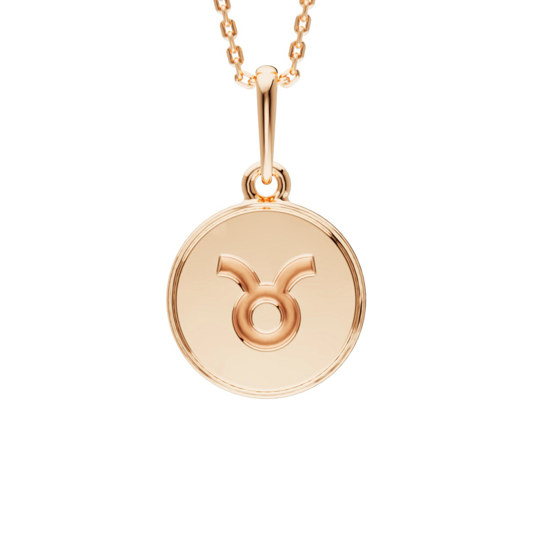 Золотая подвеска «Телец»