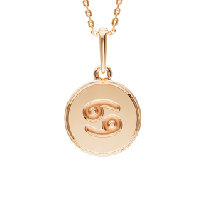 Золотая подвеска «Рак»