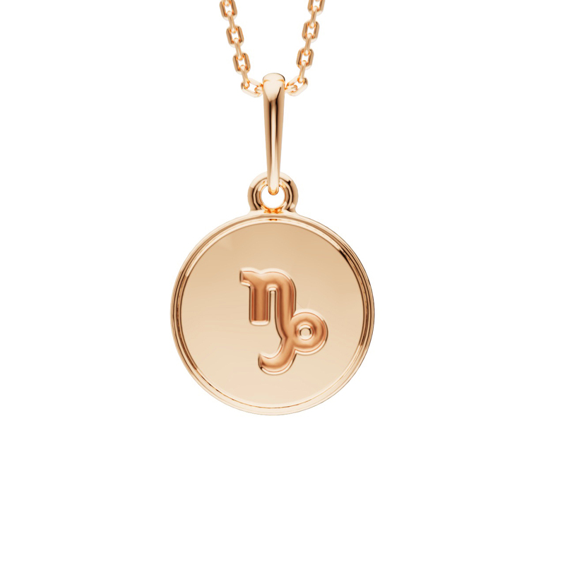 Золотая подвеска «Козерог»