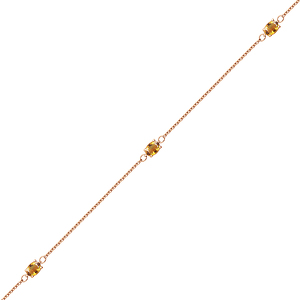 Золотой браслет с цитринами