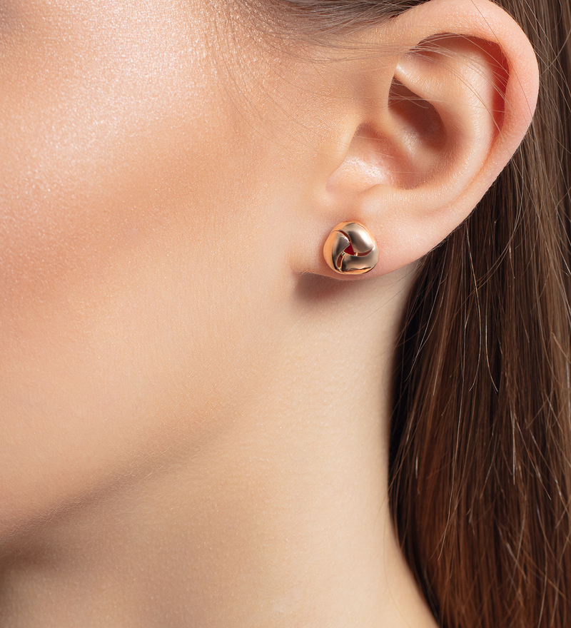 Золотые серьги-пусеты