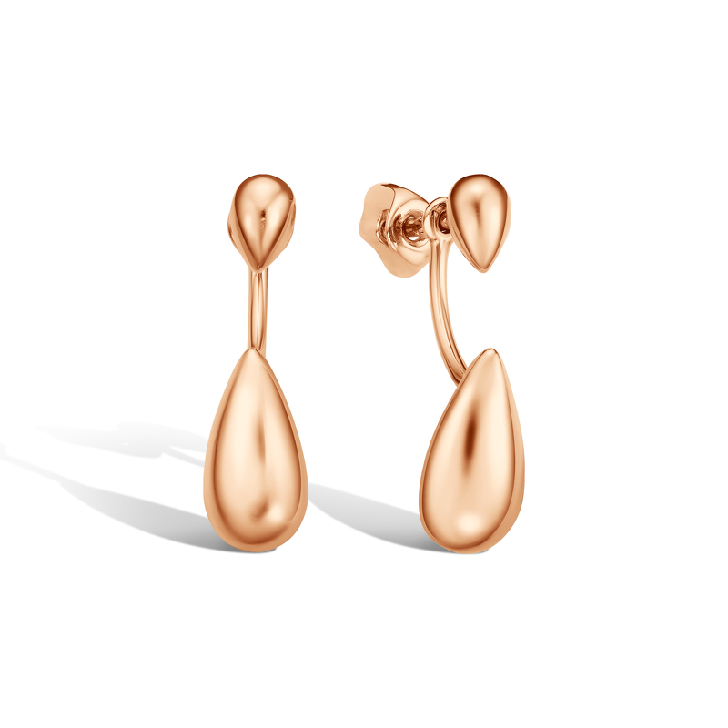 Золотые серьги-пусеты