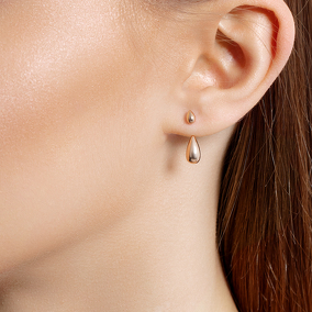 Золотые серьги-пусеты