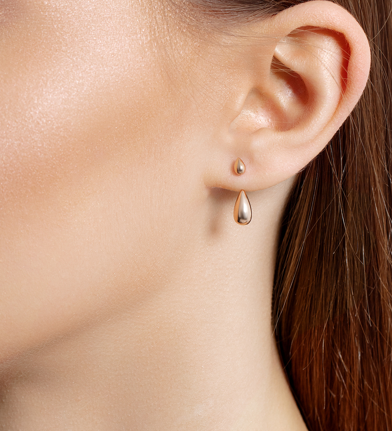 Золотые серьги-пусеты