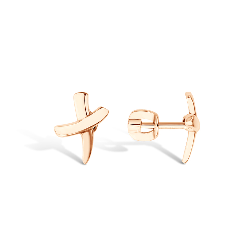 Золотые серьги-пусеты