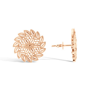 Золотые серьги-пусеты