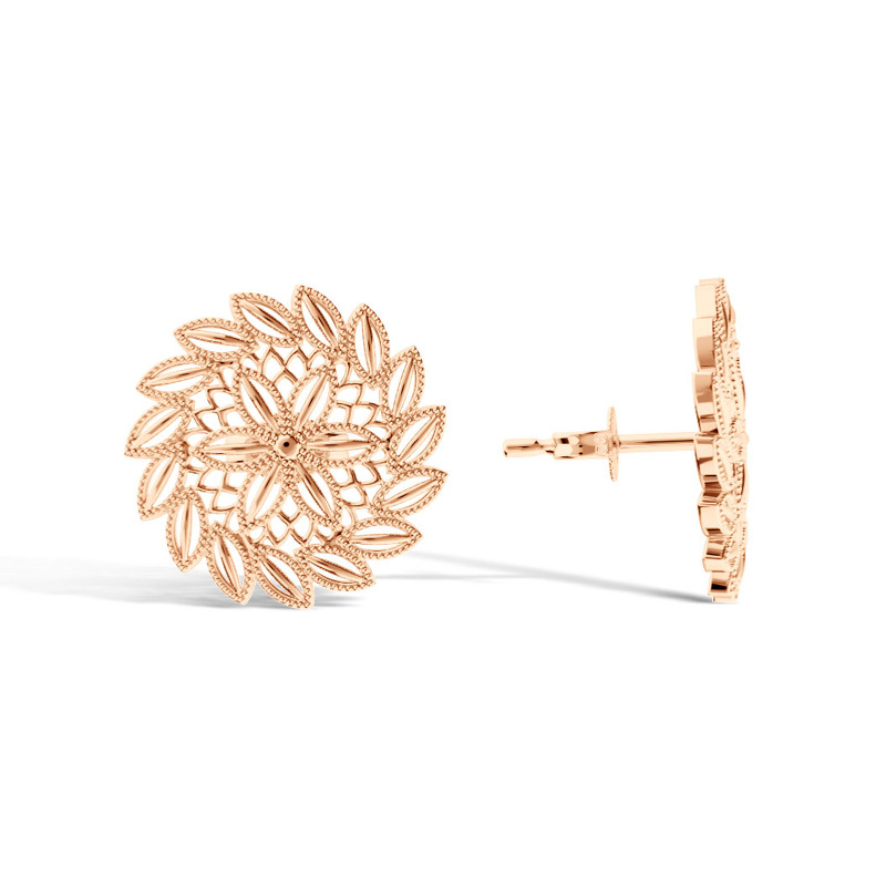 Золотые серьги-пусеты