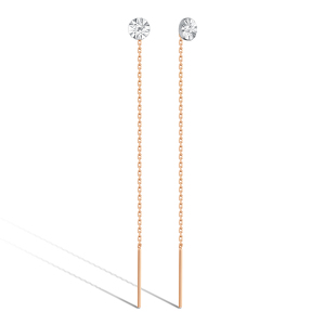Золотые серьги-продевки
