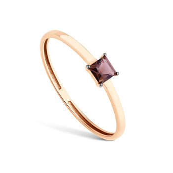 Золотое кольцо с раухтопазом