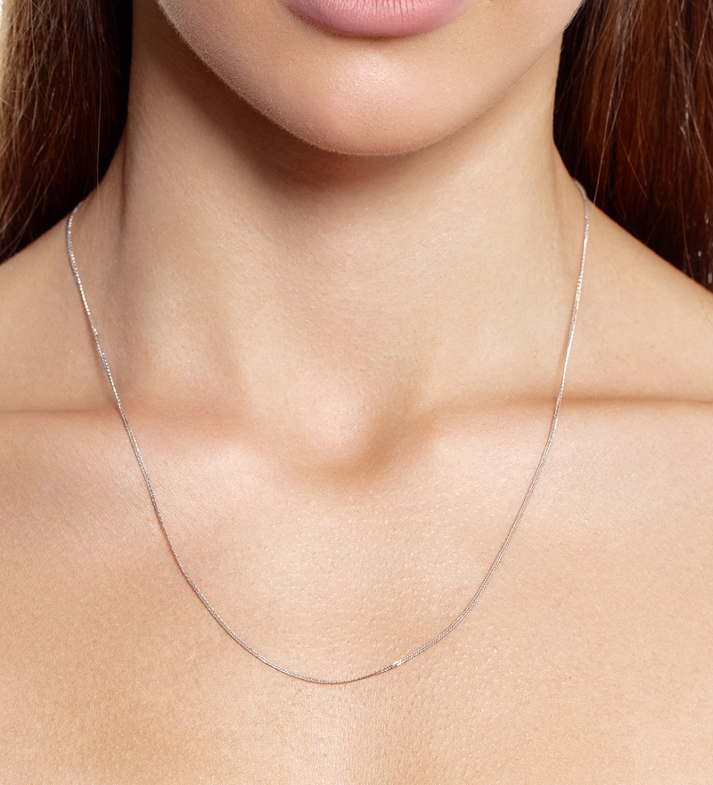 Золотая цепь «Ромб двойной» с алмазной огранкой