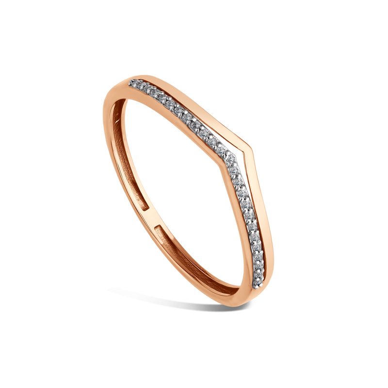 Золотое кольцо с бриллиантами