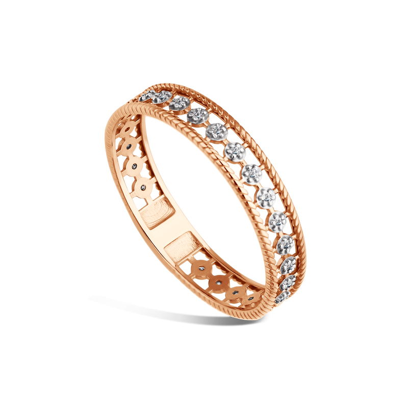 Золотое кольцо с бриллиантами