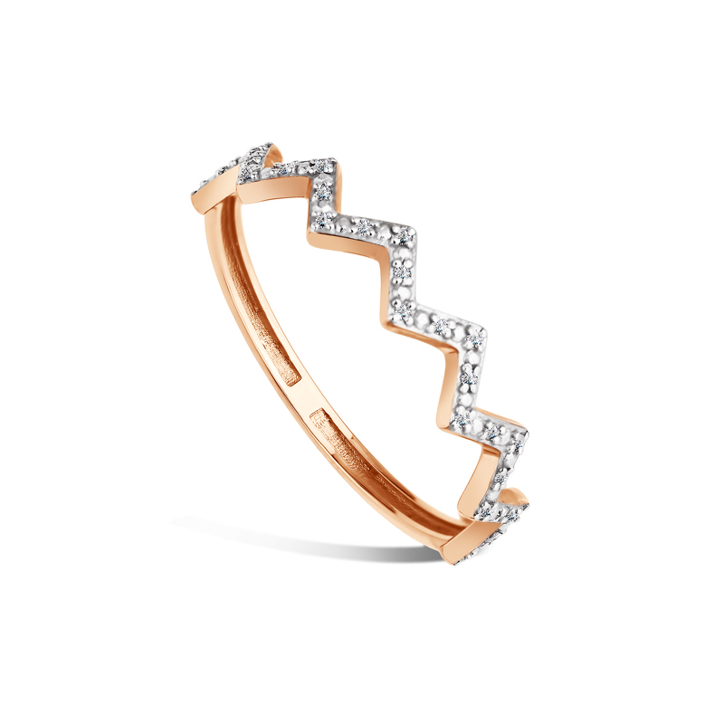 Золотое кольцо с бриллиантами