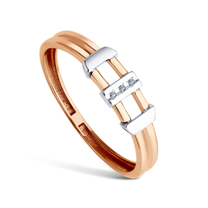 Золотое кольцо с бриллиантами