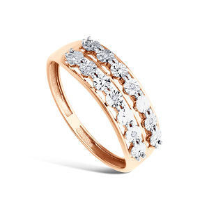 Золотое кольцо с бриллиантами