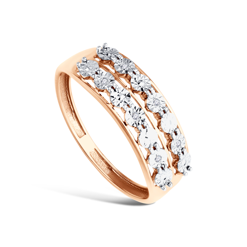 Золотое кольцо с бриллиантами