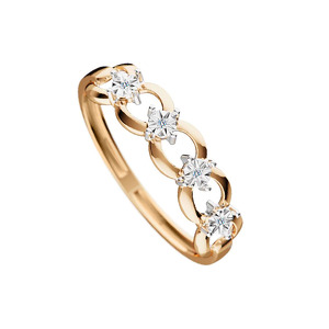 Золотое кольцо с бриллиантами