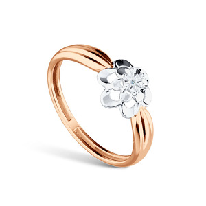 Золотое кольцо с бриллиантом