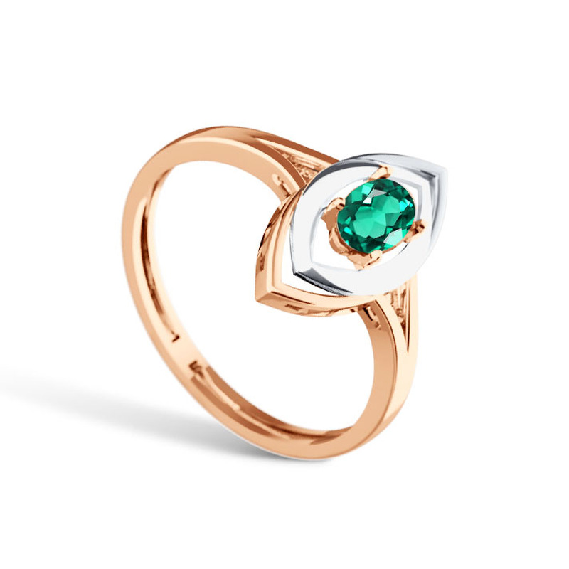 Золотое кольцо с изумрудом