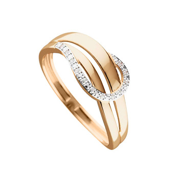 Золотое кольцо с бриллиантами