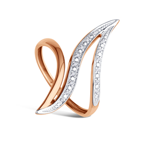 Золотое кольцо с бриллиантами