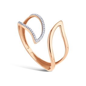 Золотое кольцо с бриллиантами