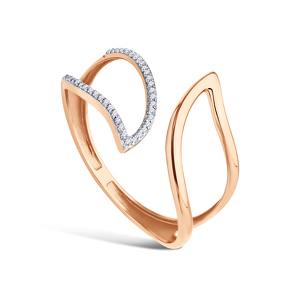 Золотое кольцо с бриллиантами