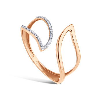 Золотое кольцо с бриллиантами