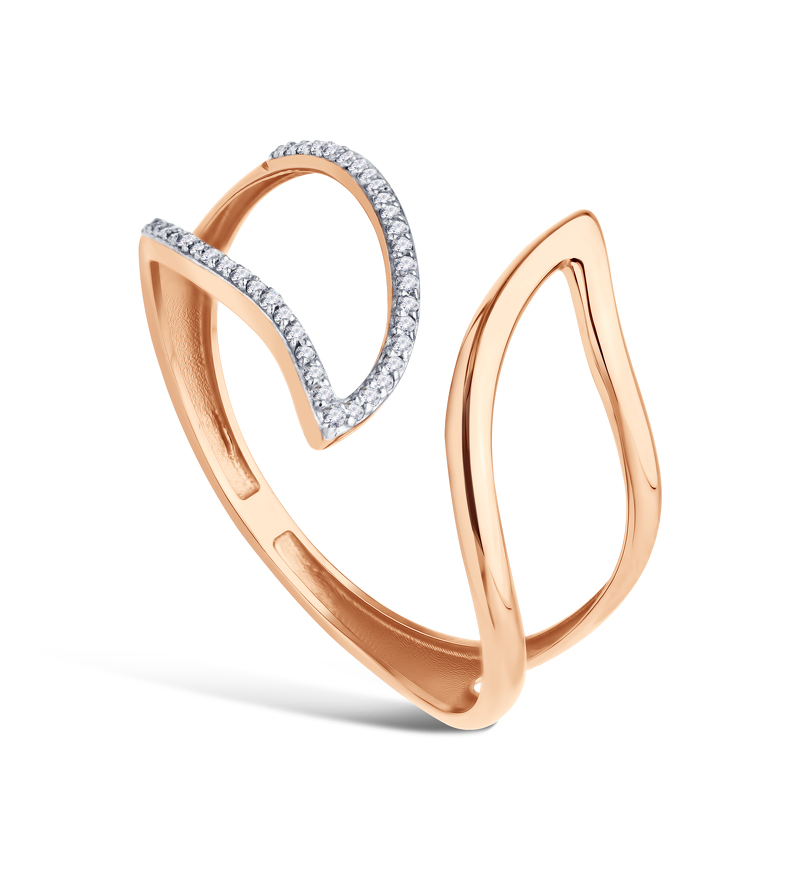 Золотое кольцо с бриллиантами