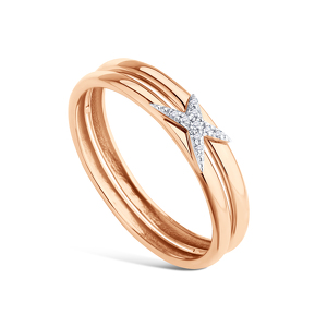 Золотое кольцо с бриллиантами