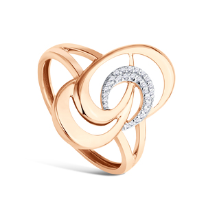 Золотое кольцо с бриллиантами