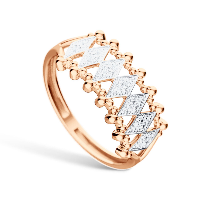 Золотое кольцо с бриллиантами