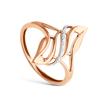 Золотое кольцо с бриллиантами