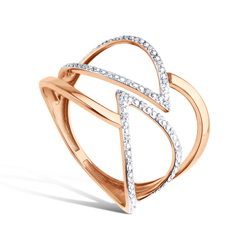 Золотое кольцо с бриллиантами