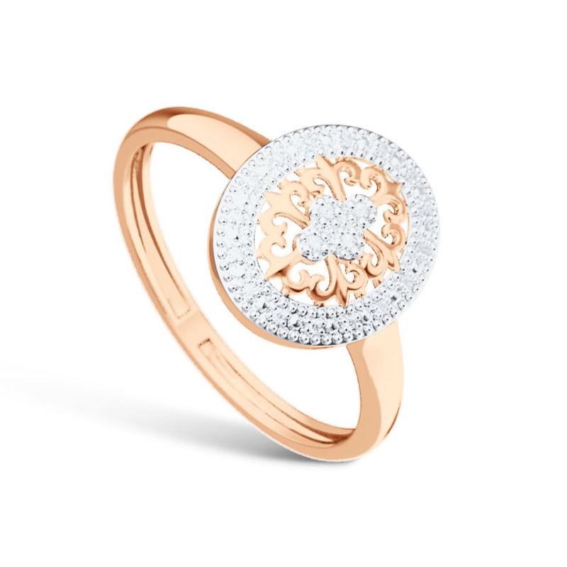 Золотое кольцо с бриллиантами