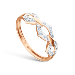 Золотое кольцо с бриллиантами