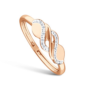 Золотое кольцо с бриллиантами