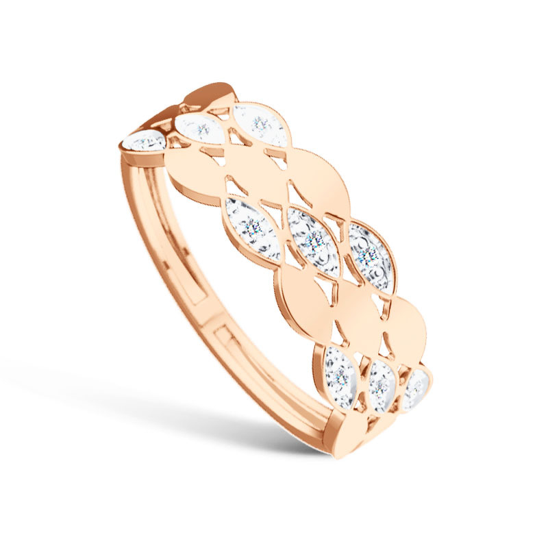 Золотое кольцо с бриллиантами