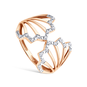 Золотое кольцо с бриллиантами