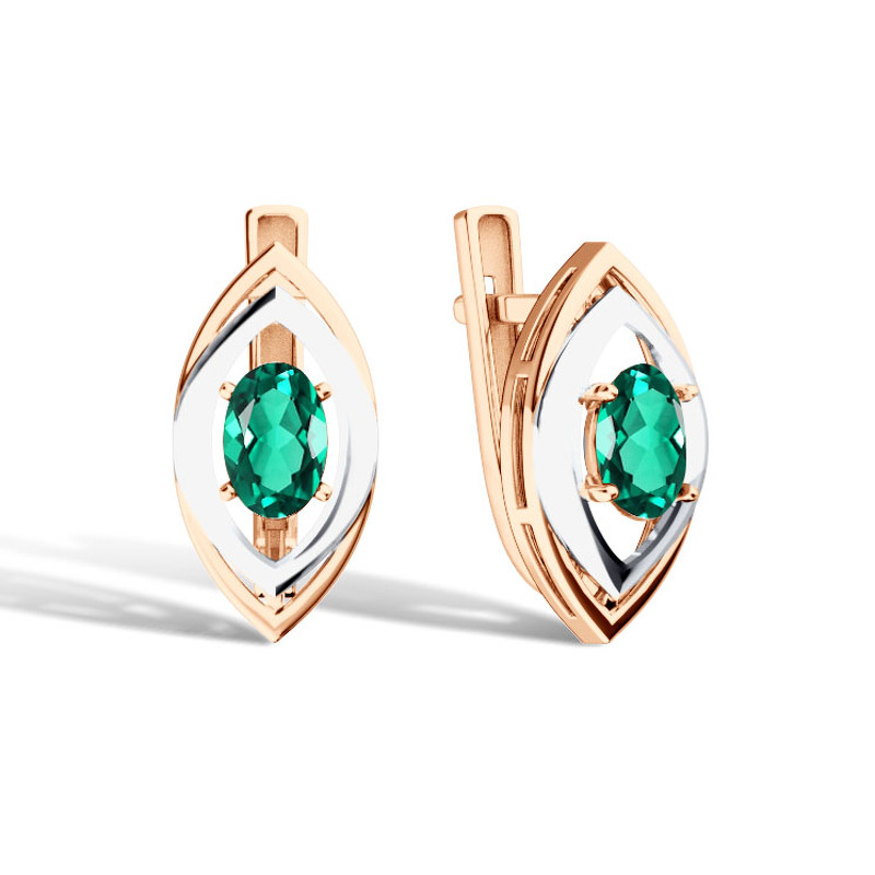 Золотые серьги с