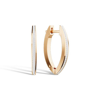 Золотые серьги с бриллиантами