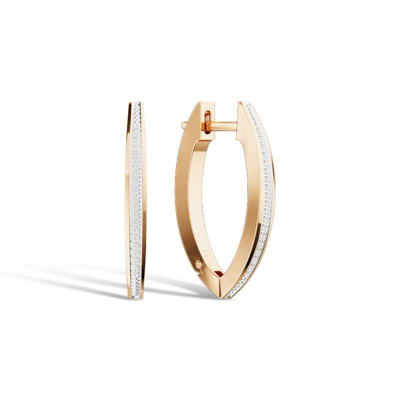 Золотые серьги с бриллиантами