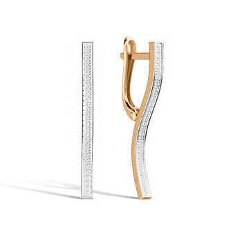 Золотые серьги с бриллиантами