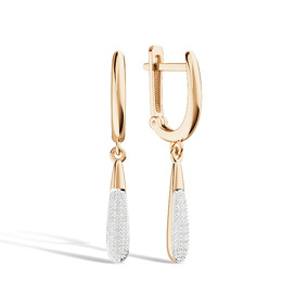 Золотые серьги с бриллиантами