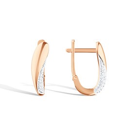 Золотые серьги с бриллиантами