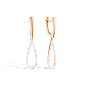 Золотые серьги с бриллиантами