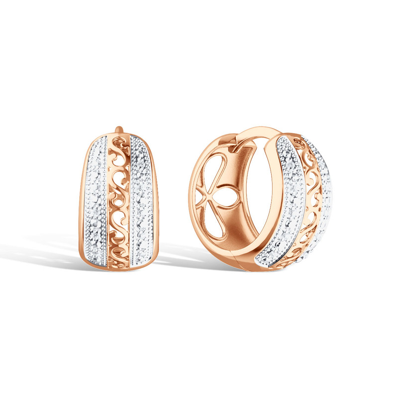 Золотые серьги с бриллиантами