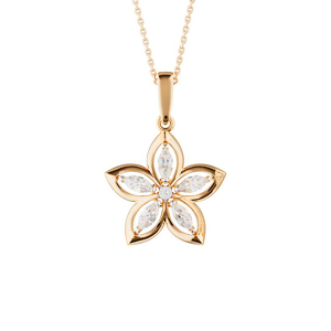 Золотая подвеска с фианитами