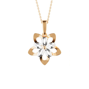 Золотая подвеска «Лепесток»