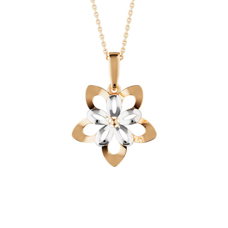 Золотая подвеска «Лепесток»